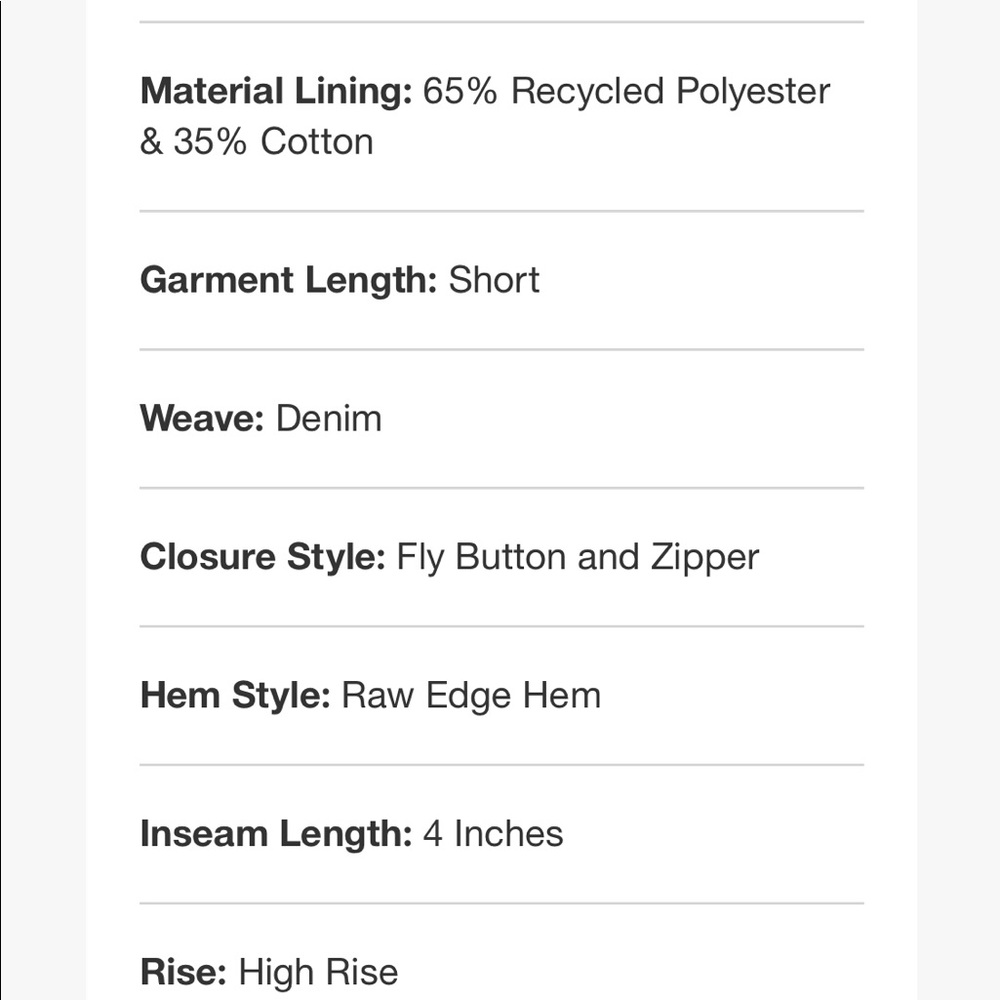 Universal Thread - High Rise Distressed Jean Short - Picture 5 of 8